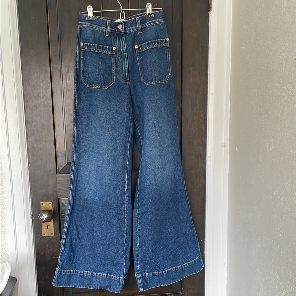 Goop high waist flared jeans